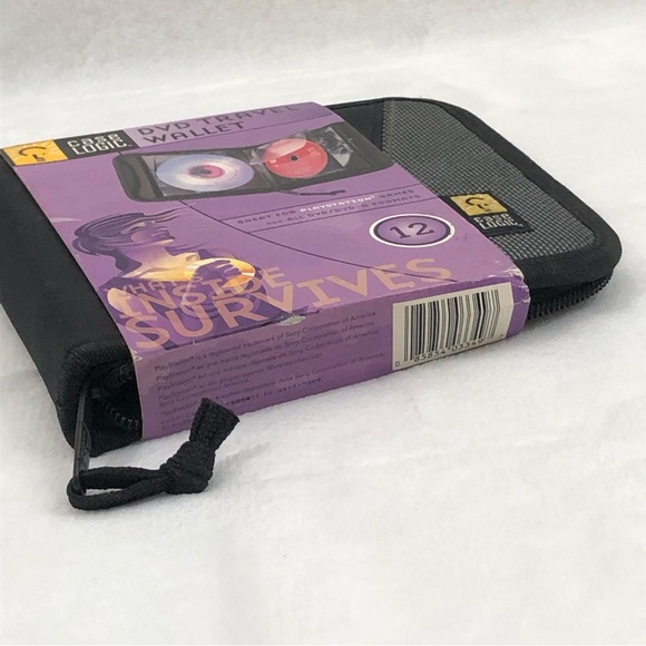 Case Logic CD DVD Holder Travel Storage Wallet Black 12 Discs DVW12 Video Games. - Picture 10 of 11